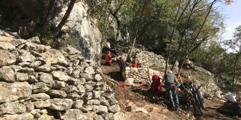 Corso introduttivo di costruzione di muri in pietra a secco 23 – 24 novembre e 30 novembre – 1 dicembre; Longare VI